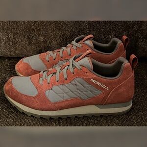 Merrell Men's Alpine Sneaker Shoes Burgundy & Gray Color Size-8